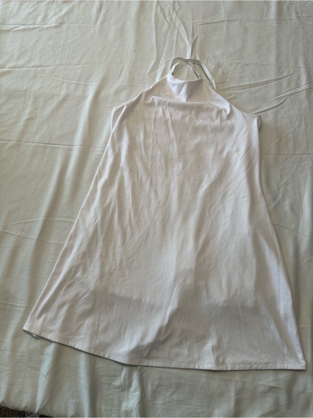 Madewell White Halter Tank Top
